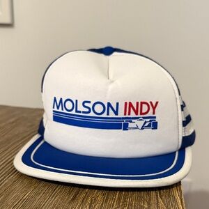 Vintage Molson Indy White and Blue Cap Toronto